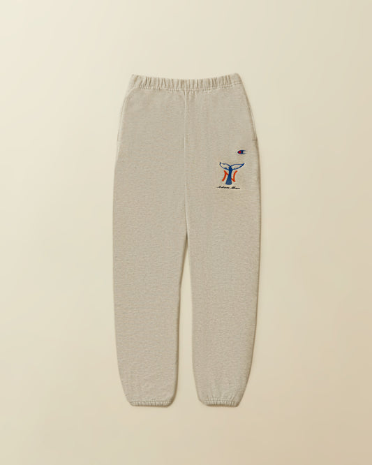 NY Whale Tail Sweat Pant - ( heather grey )