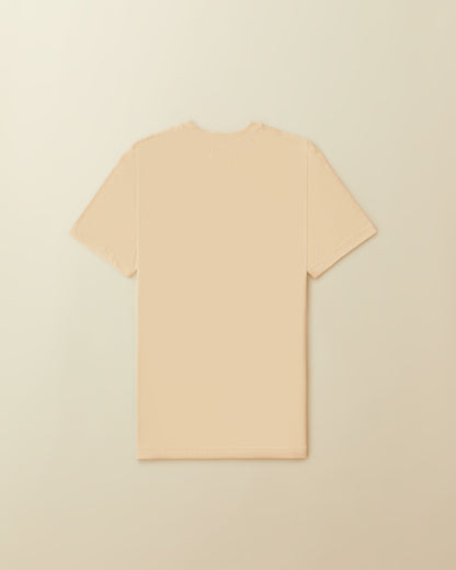 Woven Label Pocket Tees -  ( natural )