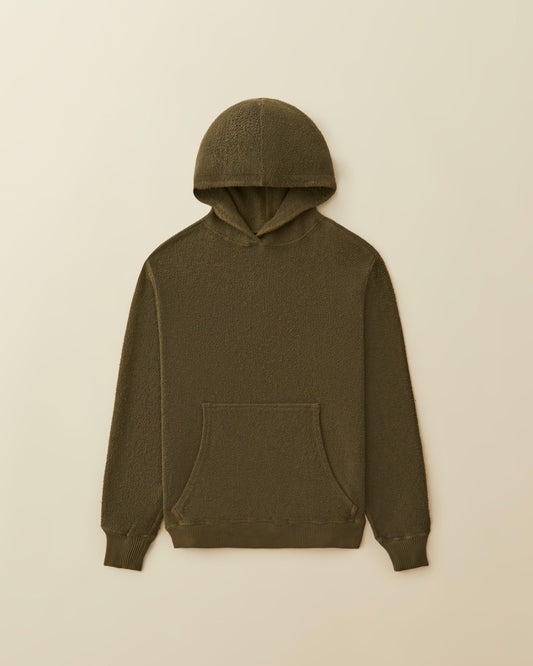 Reverse Loop Hoodie - ( olive )