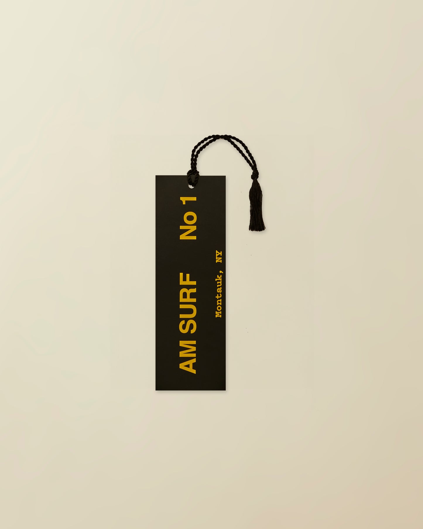 AM Surf - paper bookmark ( black and yellow )